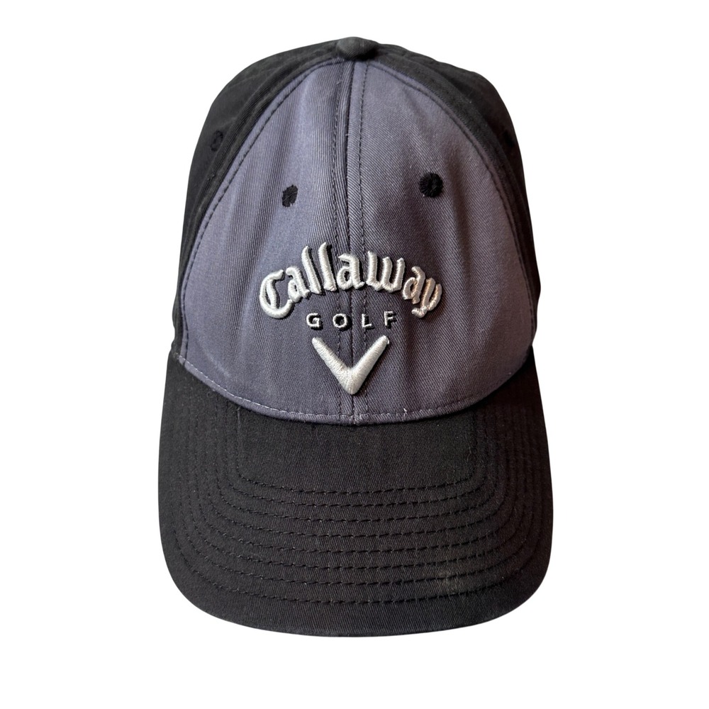 Callaway Golf Hat Mens OSFA Black Grey X Series A-Flex Performance Embroidered